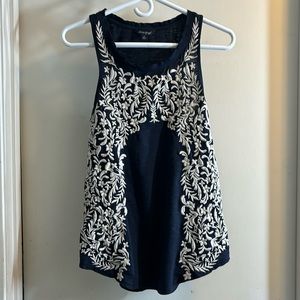 Lucky brand tank top size small. Blue white
